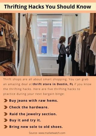 Thrifting Hacks You Should Know