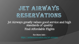 Travel Inspiration at your fingertips with Jet Airways Reservations