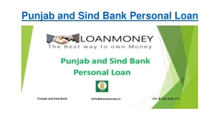 Apply Punjab & Sind Bank personal loan @ 12% only