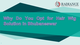 Why Do You Opt for Hair Wig Solution in Bhubaneswar?