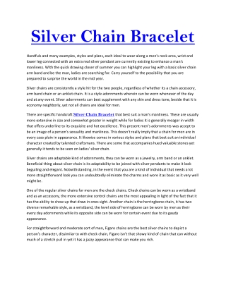 Silver Bracelet for special occasions