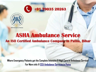 Get Full CCU Integrated Ambulance Service in Patna | ASHA