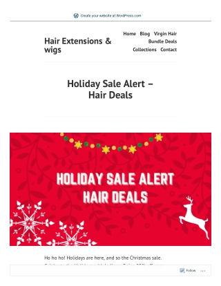 Holiday Sale Alert – Hair Deals