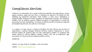 Compliance Services