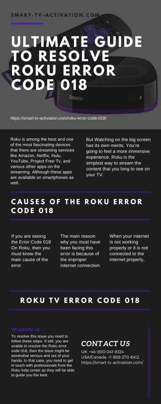 Fix Roku Error Code 018