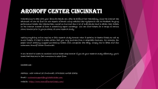 Aronoff Center Cincinnati