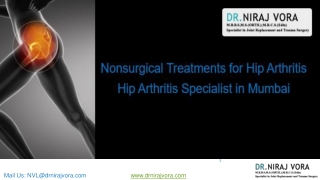 Nonsurgical Treatments for Hip Arthritis | Hip Arthritis Specialist in Mumbai