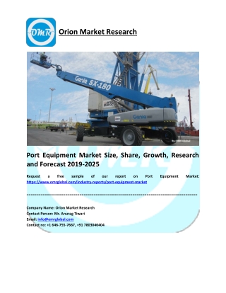 Port Equipment Market Research and Forecast 2019-2025