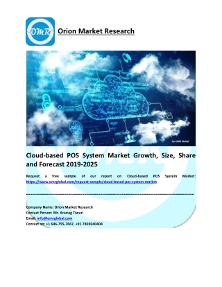 Cloud-based POS System Market Research and Forecast 2019-2025