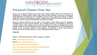 Prenatal Classes Near Me