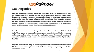 Lab Peptides