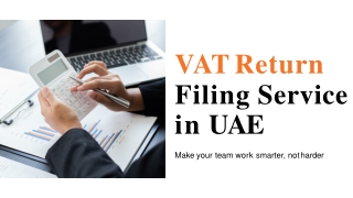 VAT Return Filing Service in UAE