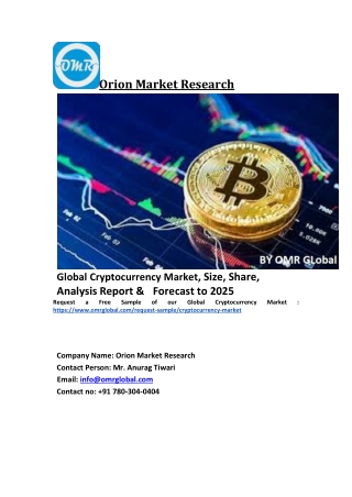 Global Cryptocurrency Market  Trends, Size, Competitive Analysis and Forecast 2019-2025