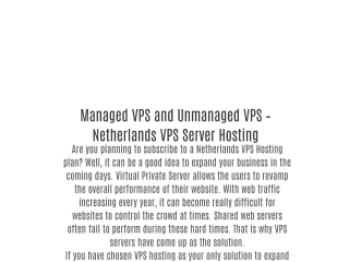 Netherlands VPS Hosting by Onlive Server