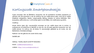 Kortingscode Smartphonehoesjes