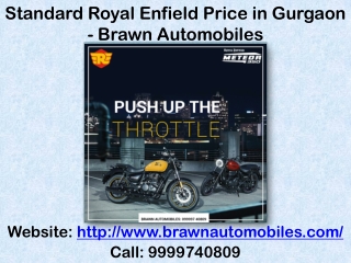 Standard Royal Enfield Price in Gurgaon - Brawn Automobiles