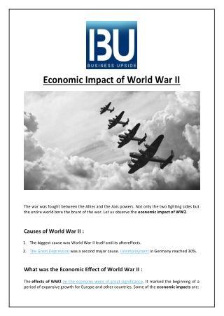 Economic Impact of World War II