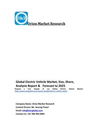 Global Electric Bus Market Trends, Size, Competitive Analysis and Forecast 2019-2025