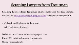 Scraping Lawyers from Troutman