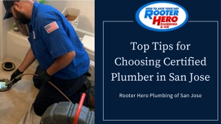 Top Tips for Choosing Certified Plumber in San Jose