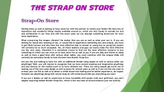 Strap-On Store