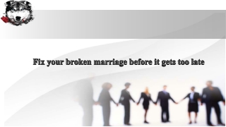 how to fix a broken marriage