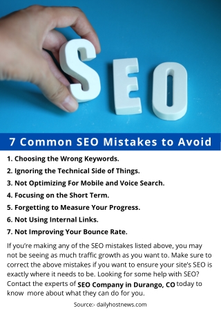 7 Common SEO Mistakes to Avoid