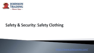 Safety & Security: Safety Clothing