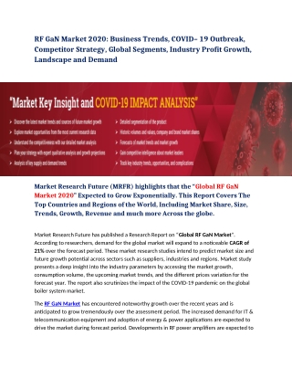 RF GaN Market 2020