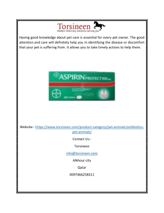 Buy Pet Antibiotics Without Vet Prescription | Torsineen.com