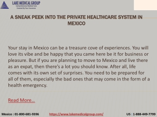 A Sneak Peek into the Private Healthcare System in Mexico