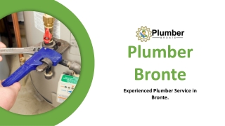 Hire Experienced and Talented Plumber in Bronte