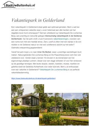 Vakantiepark Gelderland