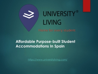 Affordable Purpose-built Student Accommodations In Spain