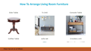 How to Arrange Living Room Furniture