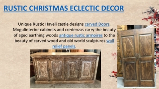 RUSTIC CHRISTMAS ECLECTIC DECOR