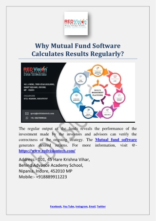 Why Mutual Fund Software Calculates Results Regularly?