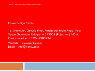 Graphic Design Services in Rajasthan Kanku