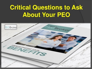 Critical Questions to Ask About Your PEO