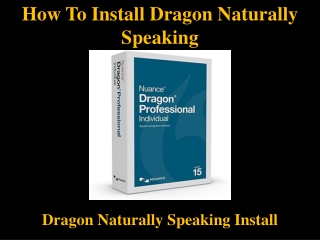 How To Install Dragon Naturally Speaking