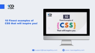 10 Finest examples of CSS that will inspire you!