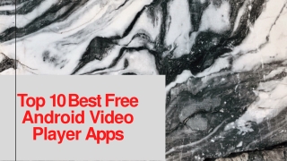 The best free android video player app