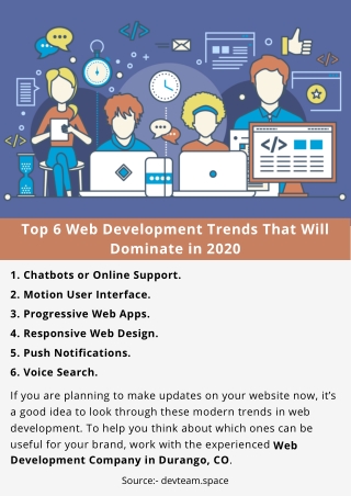 Top 6 Web Development Trends That Will Dominate in 2020