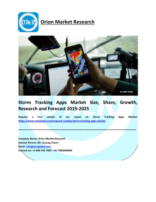 Storm Tracking Apps Market Research and Forecast 2019-2025