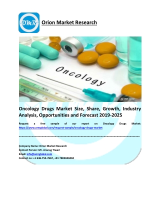 Oncology Drugs Market Research and Forecast 2019-2025