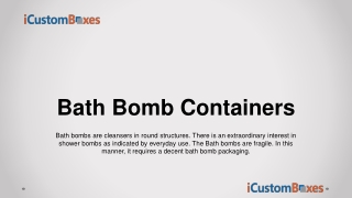 Get 45% Discount On Custom Bath Bomb Containers at iCustomBoxes