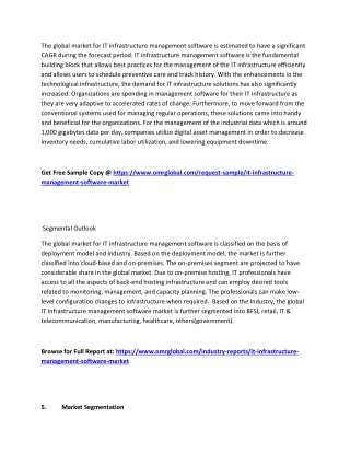 Global IT Infrastructure Management Software Market  Growth, Size, Share and Industry Report to 2019-2025