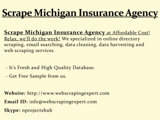 Scrape Michigan Insurance Agency