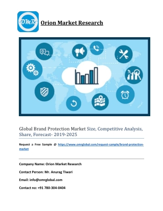 Global Brand Protection Market Size, Competitive Analysis, Share, Forecast- 2019-2025