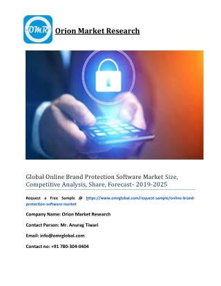 Global Online Brand Protection Software Market Size, Competitive Analysis, Share, Forecast- 2019-2025